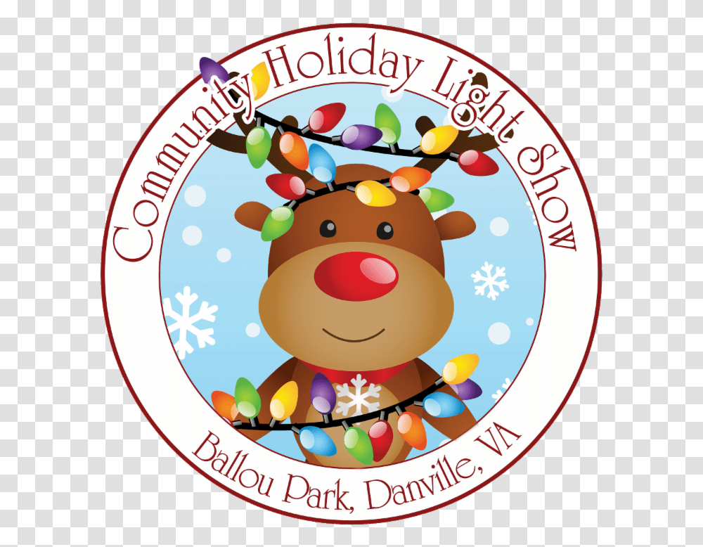 Christmas Border The Community Holiday Light Show Clip Art, Label, Text, Cow, Cattle Transparent Png