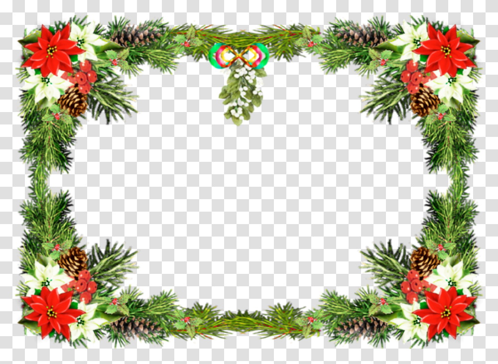 Christmas Border, Tree, Plant, Conifer, Ornament Transparent Png