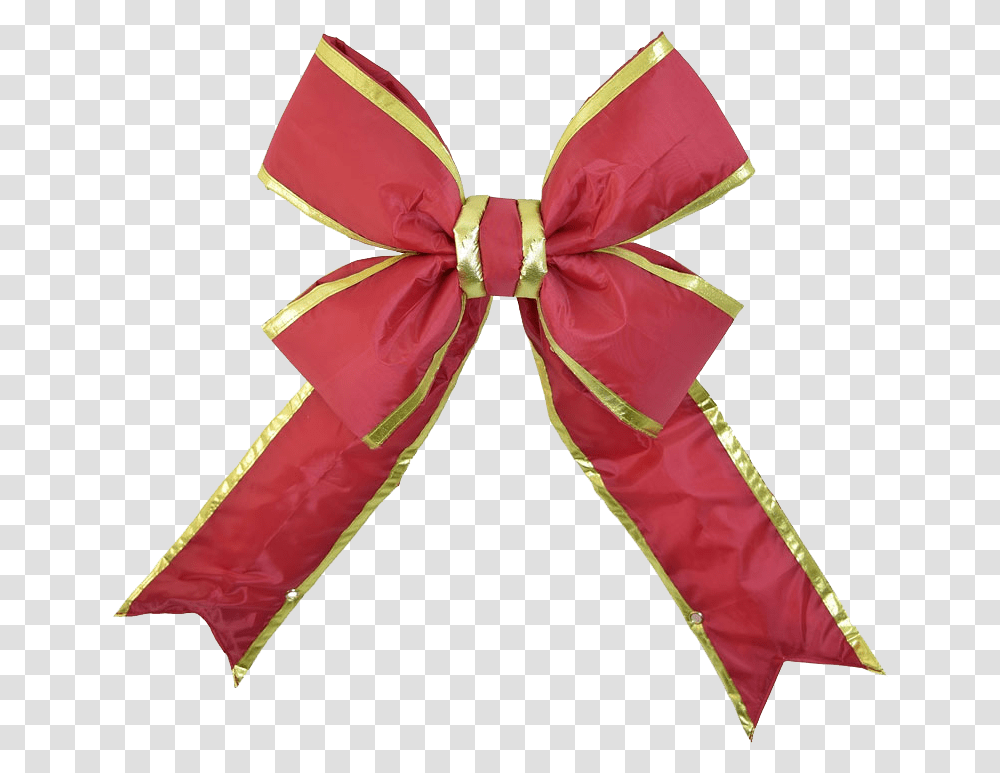 Christmas Bow Background Photo Real Bow, Sash Transparent Png