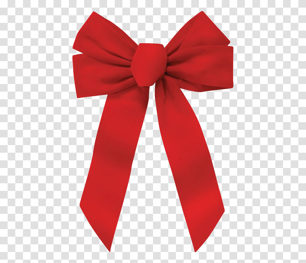 Christmas Bow Background Red Bow For Wreath, Tie, Accessories, Accessory, Flower Transparent Png
