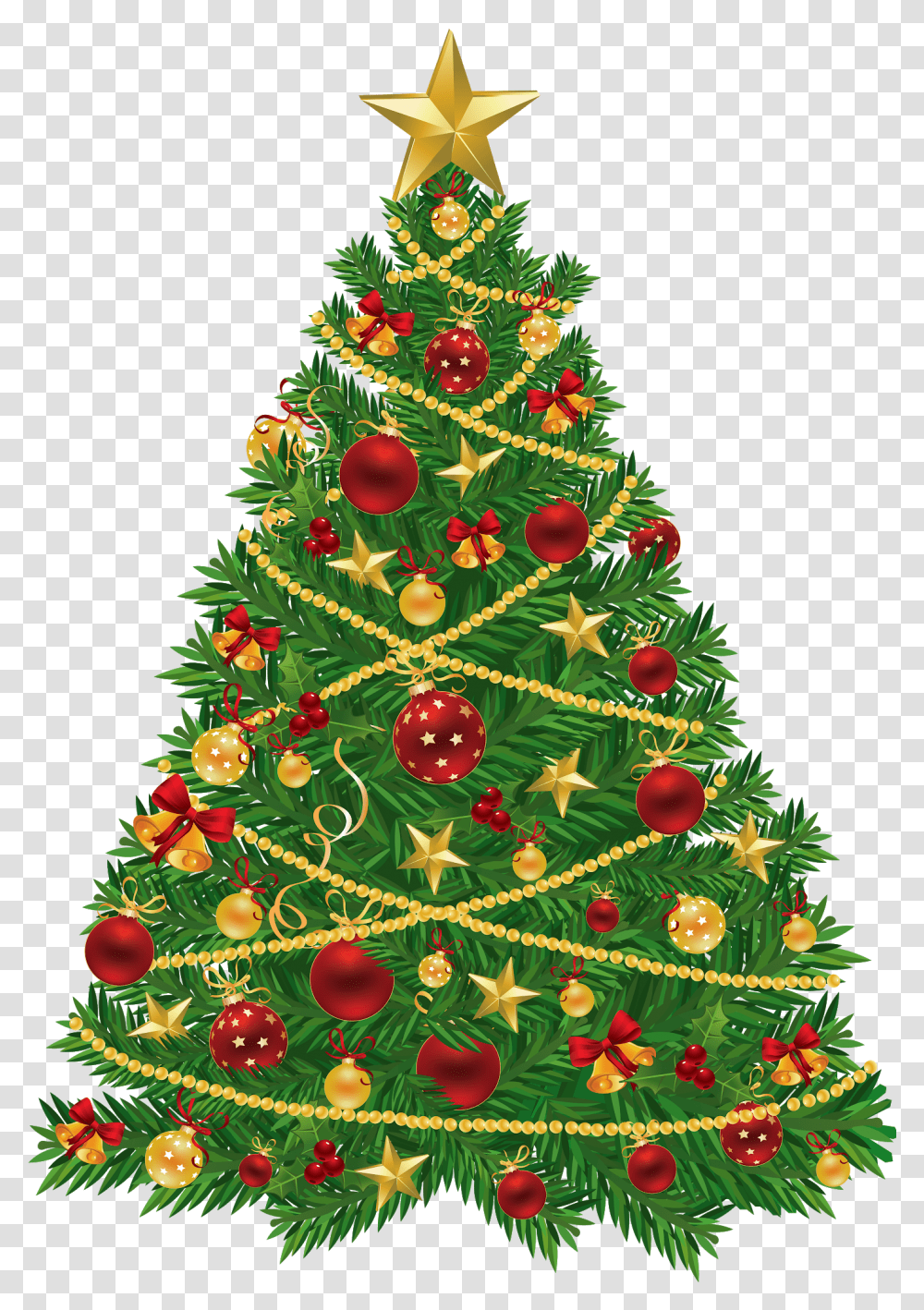 Christmas Bow Christmas Tree Hd Download Clipart Background Christmas Tree, Ornament, Plant, Bush, Vegetation Transparent Png