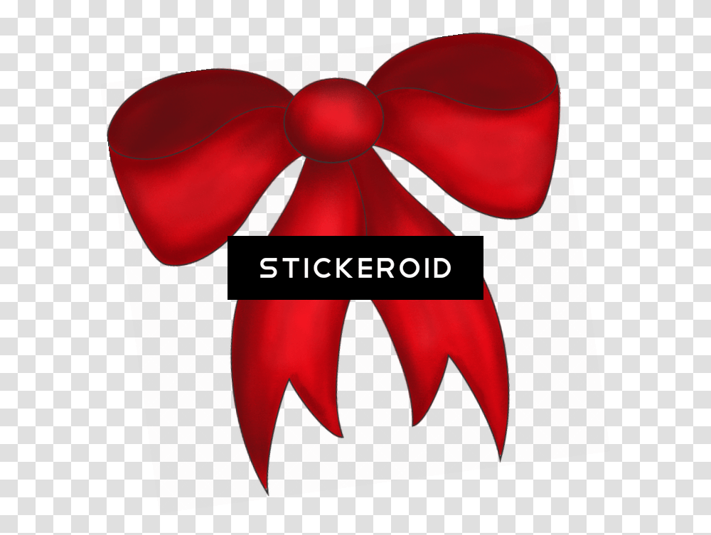 Christmas Bow Clipart Full Size Clipart 97764 Pinclipart Red Christmas Bow, Logo, Symbol, Trademark, Tie Transparent Png