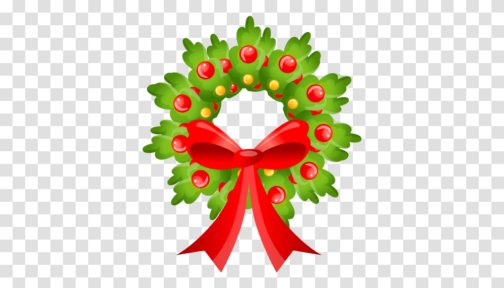 Christmas Bow Icon Cute Christmas Wreath Clipart, Graphics, Tree, Plant, Floral Design Transparent Png