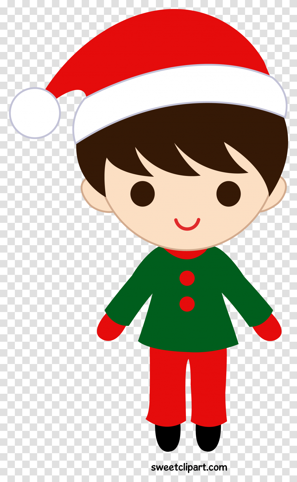 Christmas Boy Clipart Children At Christmas Clipart Free, Elf, Helmet, Clothing, Apparel Transparent Png