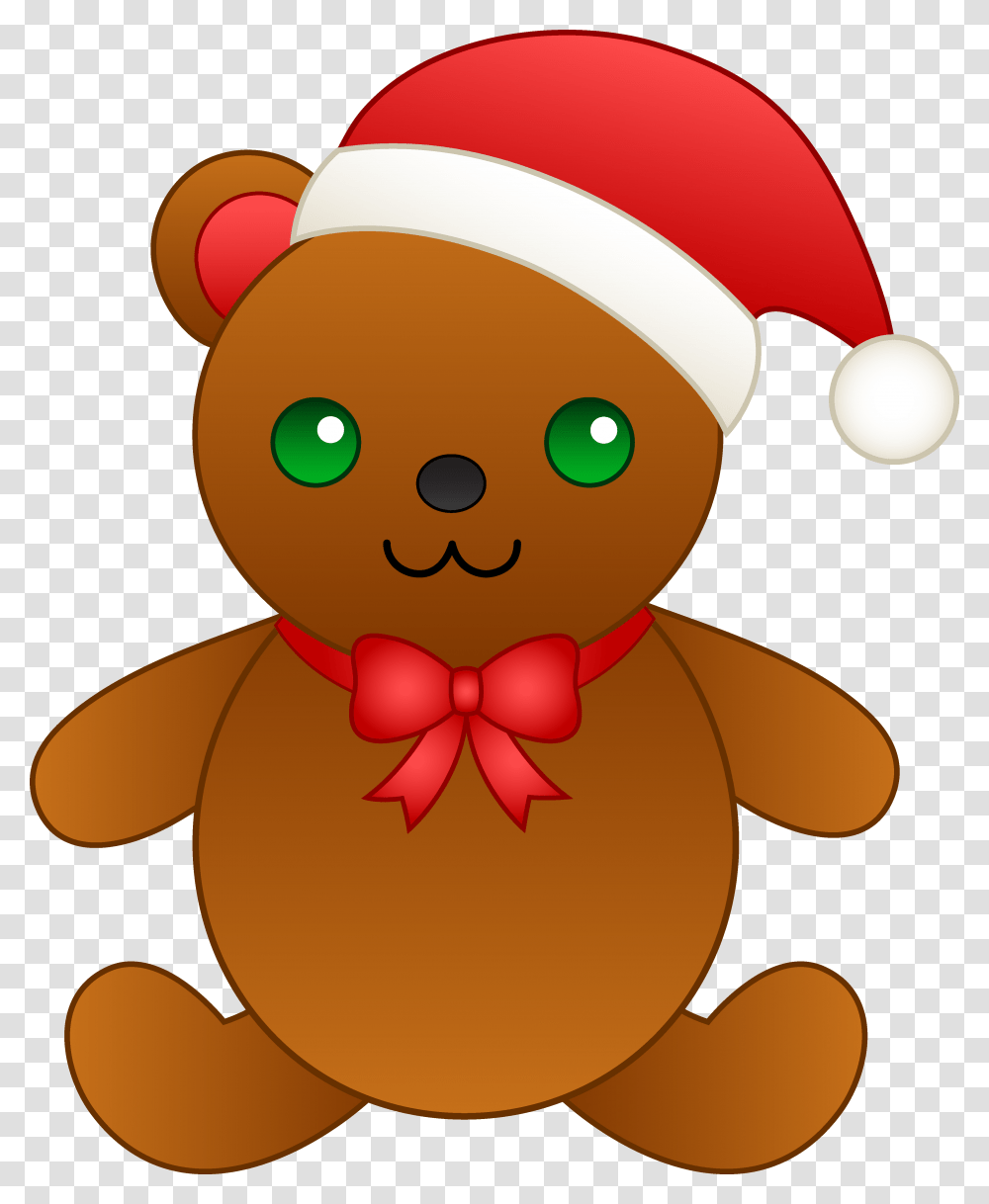 Christmas Brown Bear, Toy, Cookie, Food, Biscuit Transparent Png