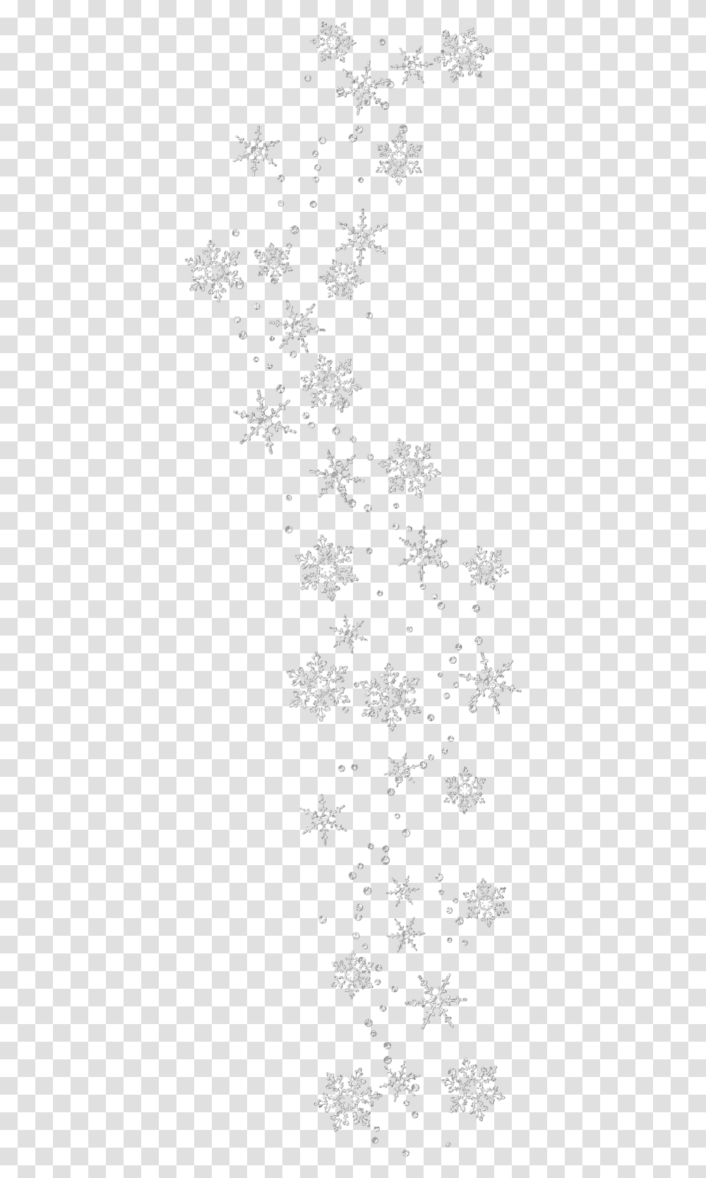 Christmas By The Numbers Line Art, Snowflake Transparent Png