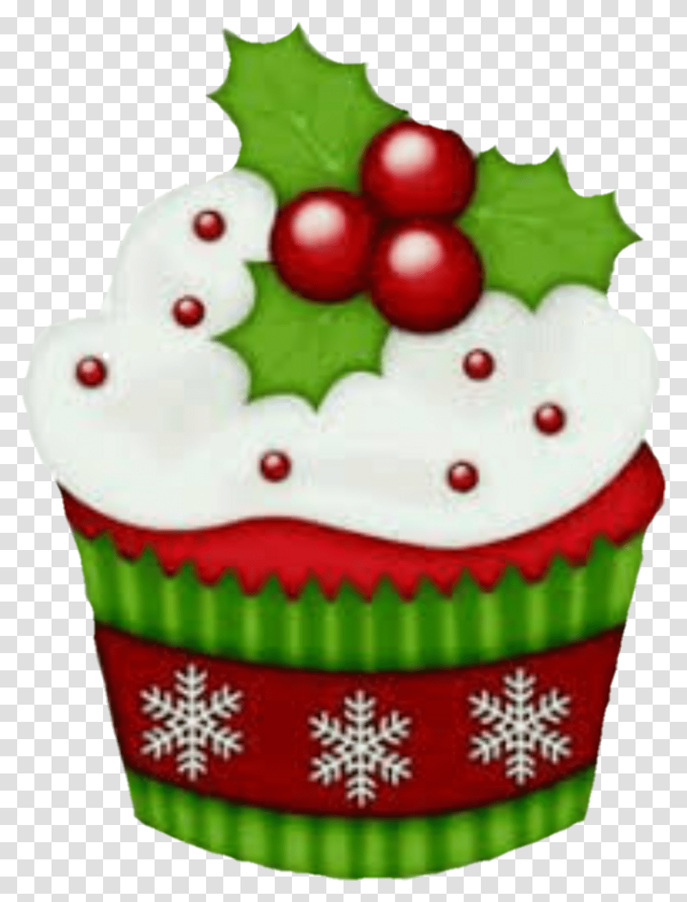 Christmas Cake Clipart Free, Cupcake, Cream, Dessert, Food Transparent Png