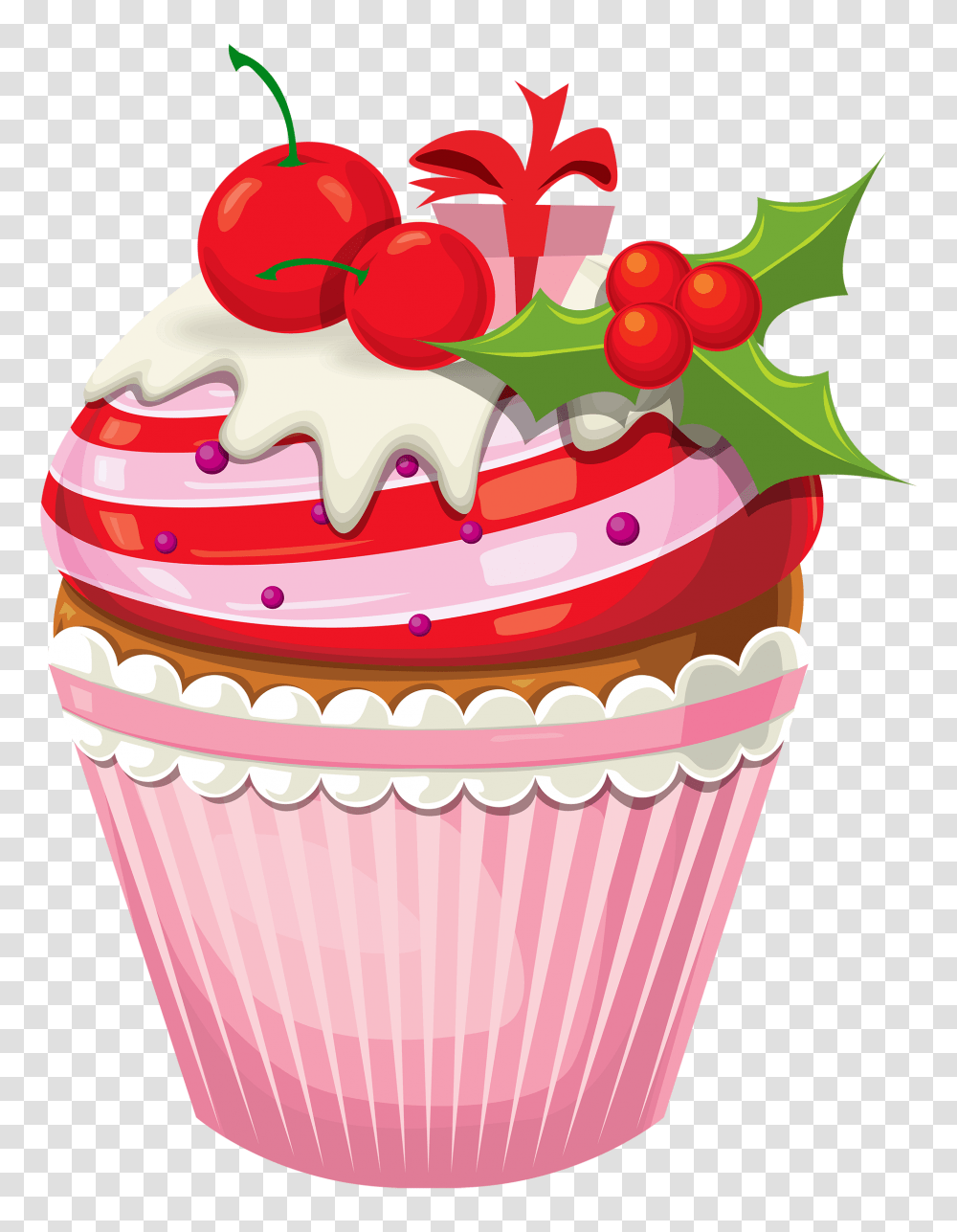 Christmas Cake Clipart The Best Clipartpng Cupcakes Clipart, Cream, Dessert, Food, Creme Transparent Png