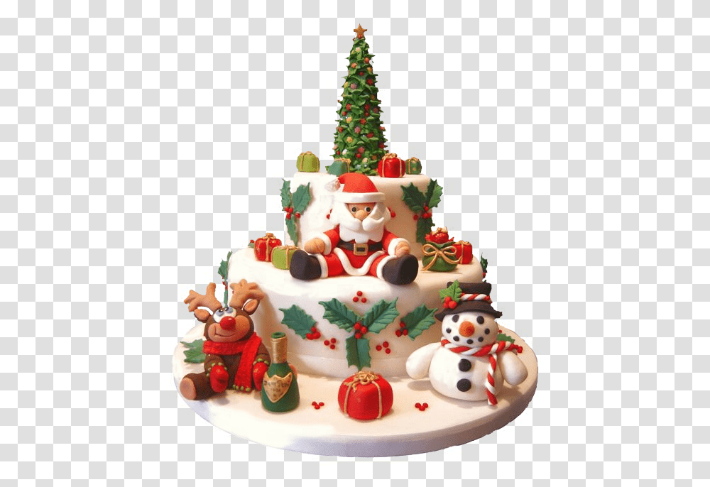 Christmas Cake, Dessert, Food, Wedding Cake, Birthday Cake Transparent Png