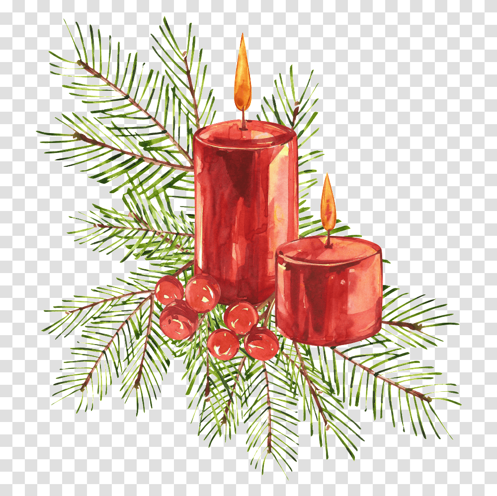 Christmas Candle Christmas Candle Watercolor, Fire, Flame Transparent Png