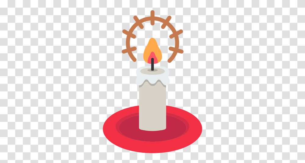 Christmas Candle Icon & Svg Vela De Adviento, Light Transparent Png