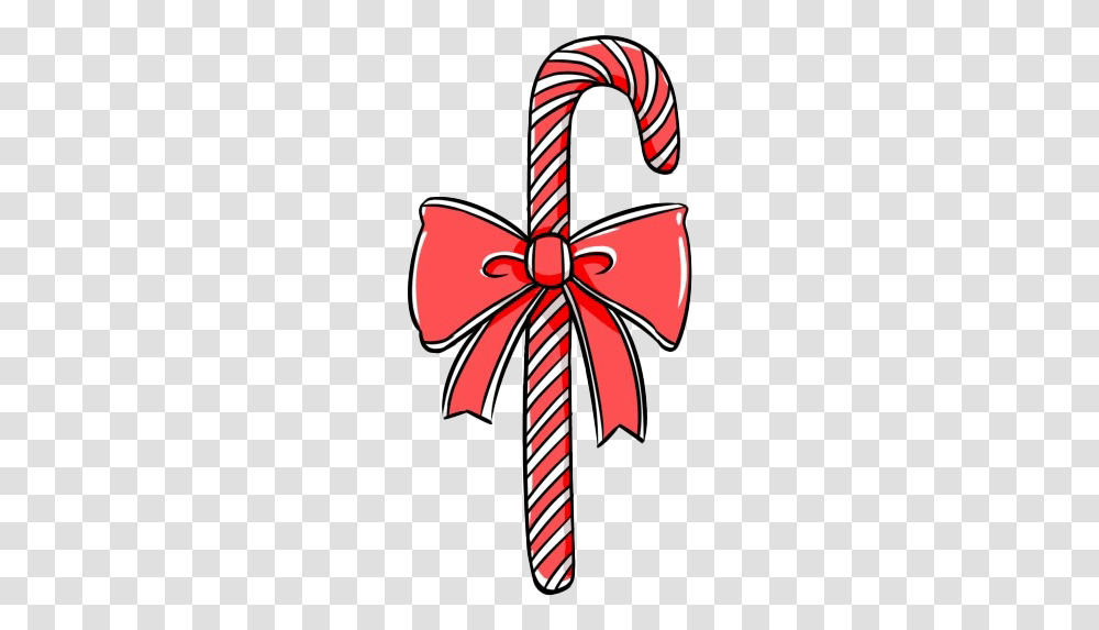 Christmas Candy Cane Background Cartoon Candy Cane, Gift, Ornament Transparent Png