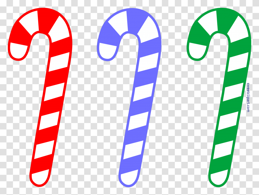 Christmas Candy Cane Set Clip Art, Stick, Number Transparent Png