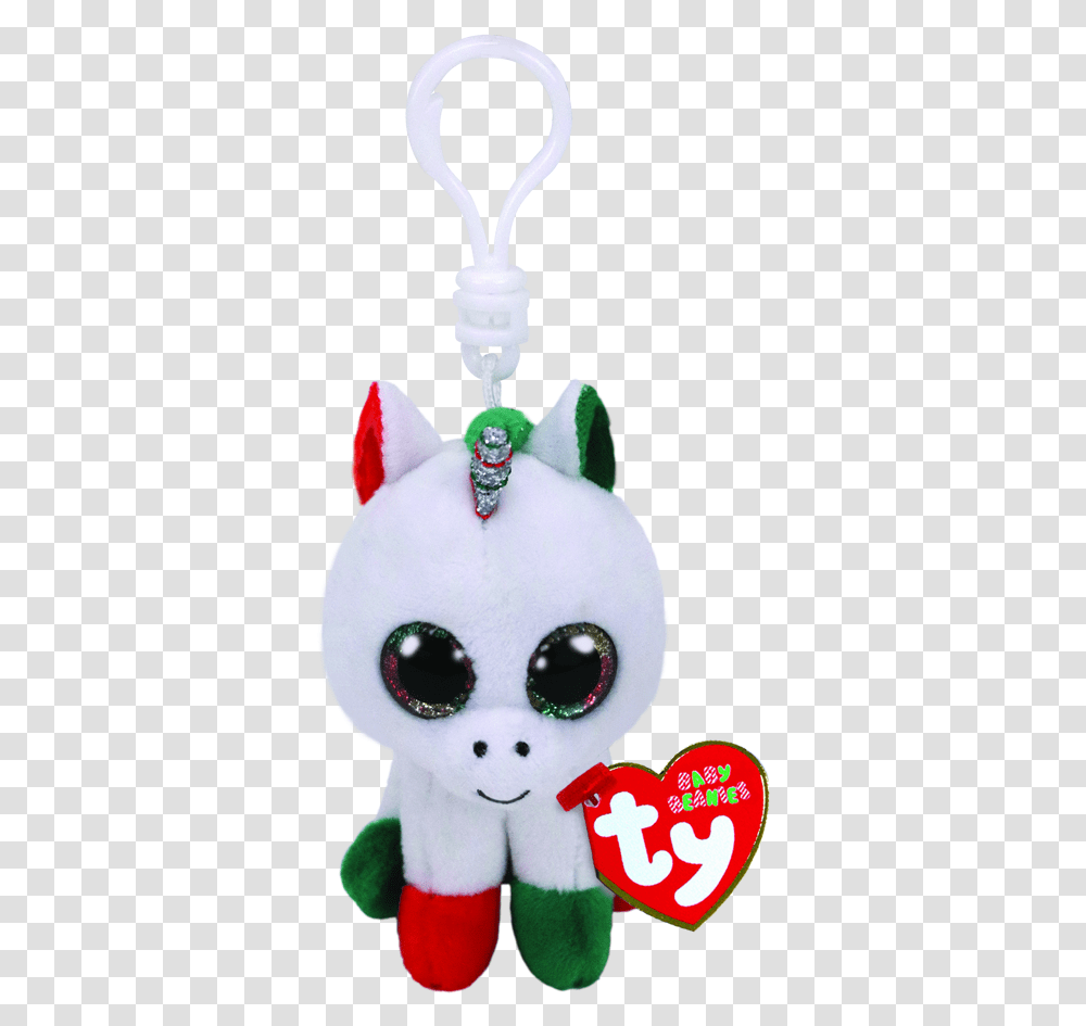 Christmas Candy Cane The Unicorn Clip Beanie Boo Beanie Boo Candy Cane Unicorn, Snowman, Winter, Outdoors, Nature Transparent Png