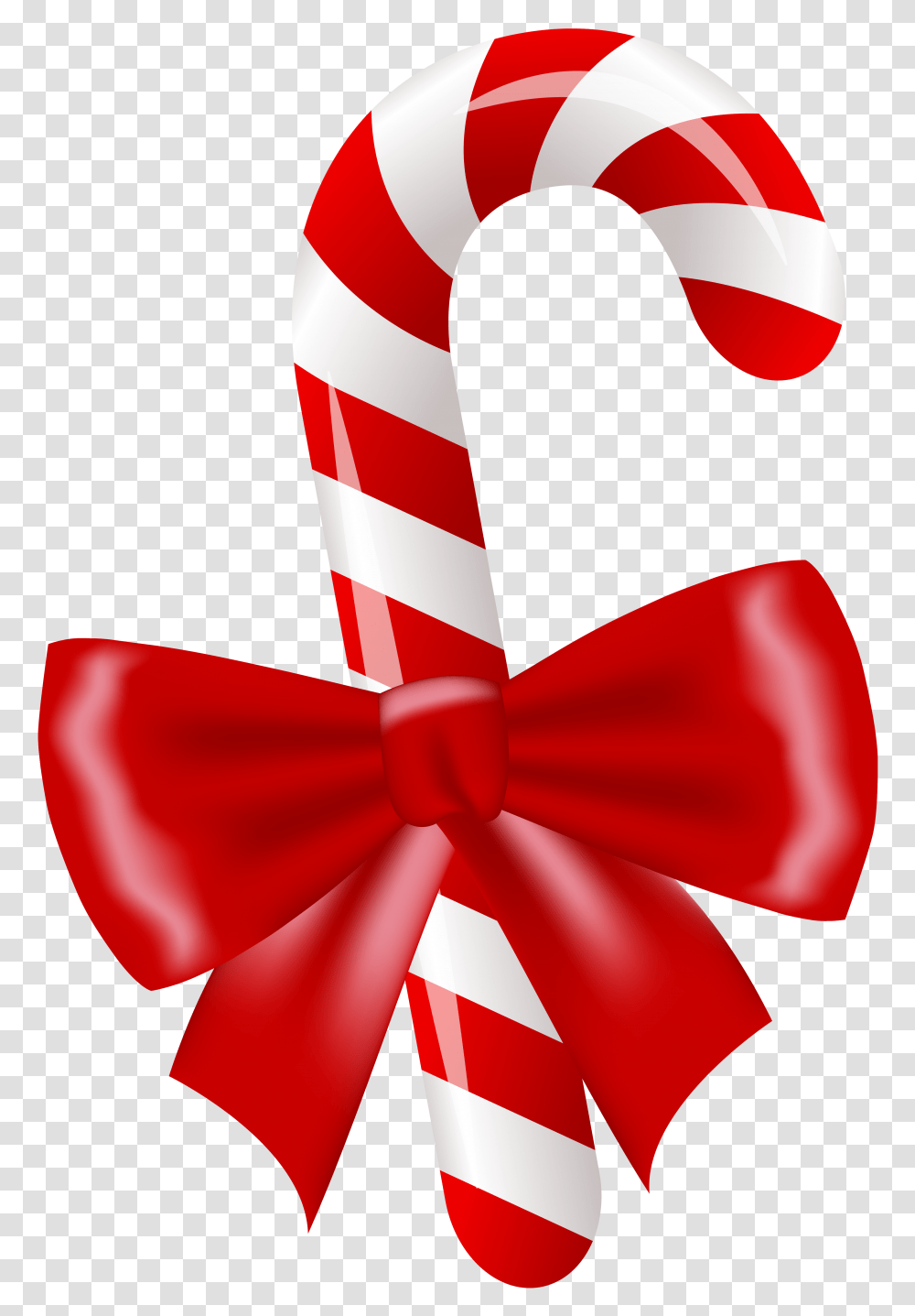 Christmas Candy Stick With Bow Image Christmas Candy Cane Clipart, Tie, Accessories, Accessory, Necktie Transparent Png