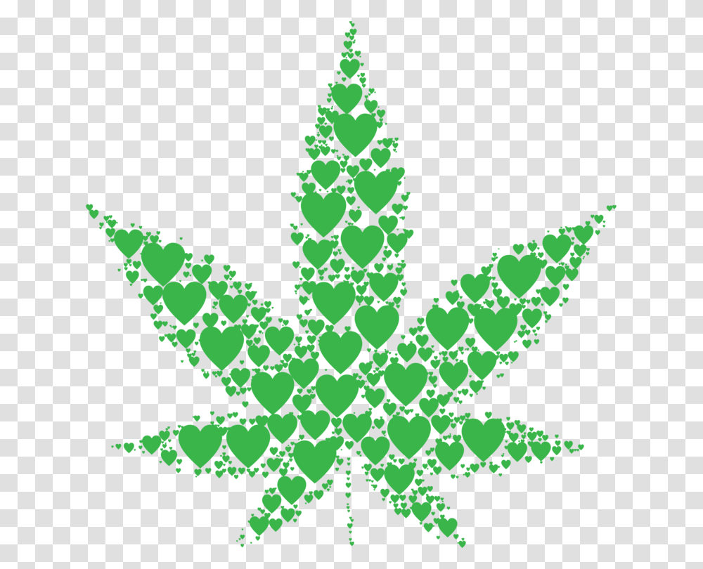 Christmas Cannabis Leaf Free Clipart, Plant, Weed, Snowflake, Maple Leaf Transparent Png