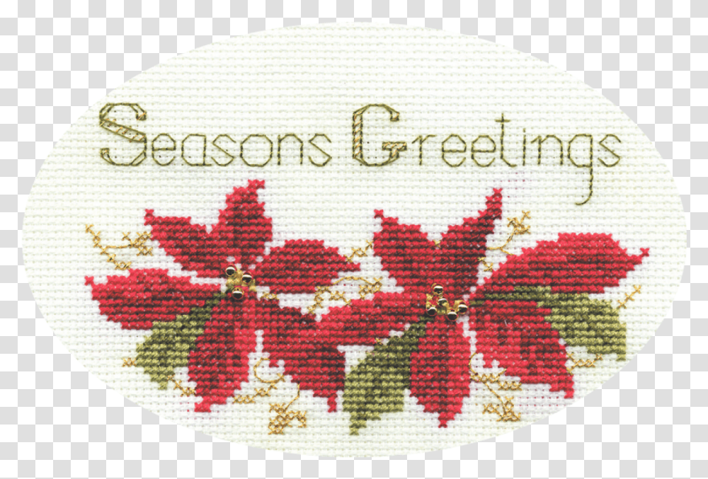 Christmas Card, Embroidery, Pattern, Rug, Stitch Transparent Png