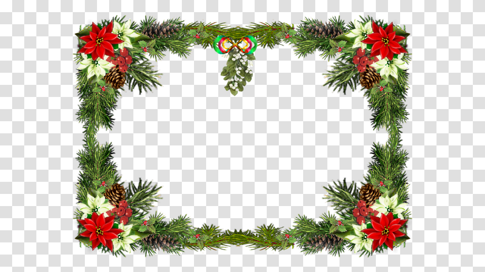 Christmas Card Frame 1 Image Christmas Border, Tree, Plant, Conifer, Ornament Transparent Png
