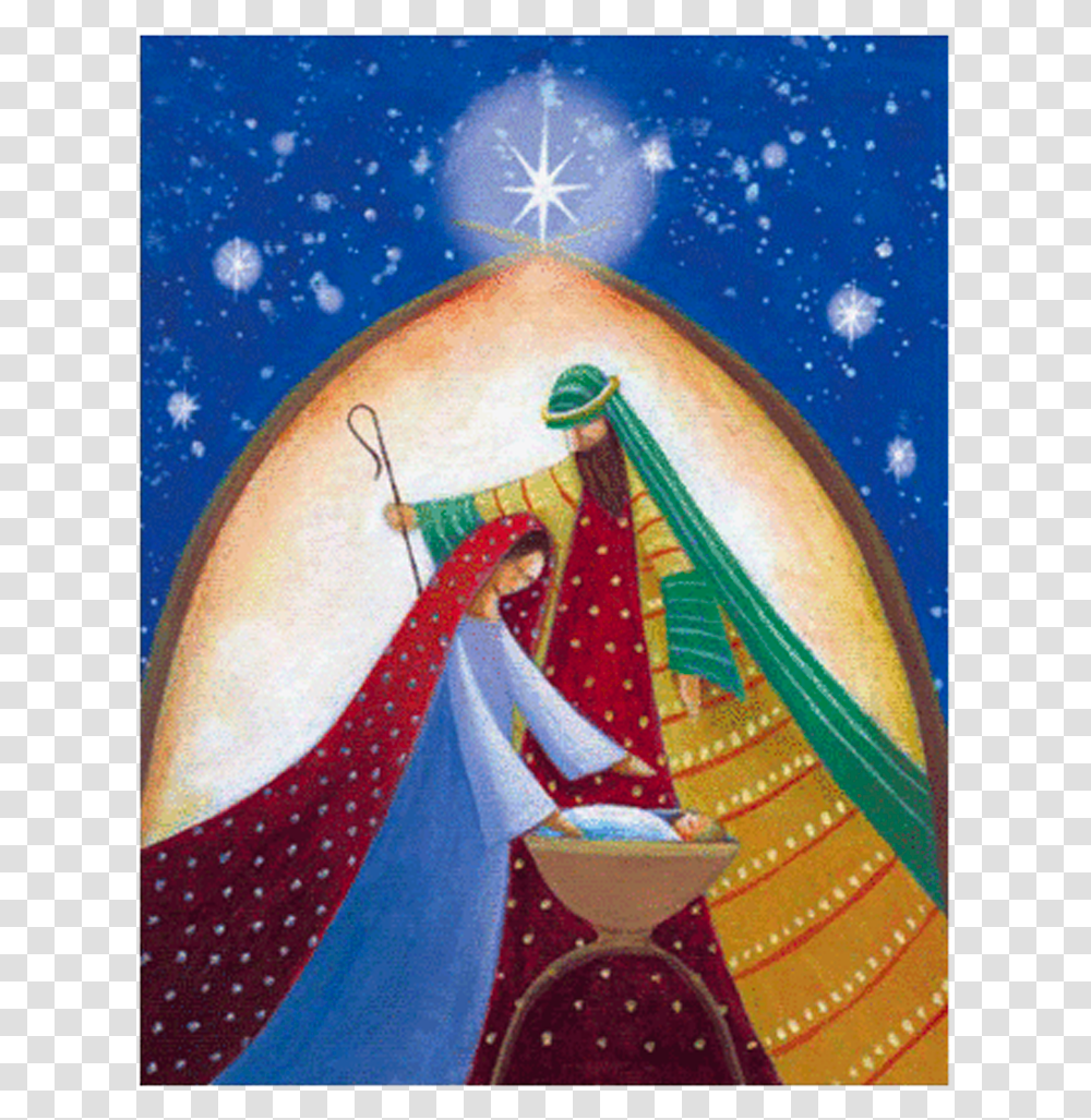 Christmas Card Holy Family, Poster, Advertisement, Paper Transparent Png