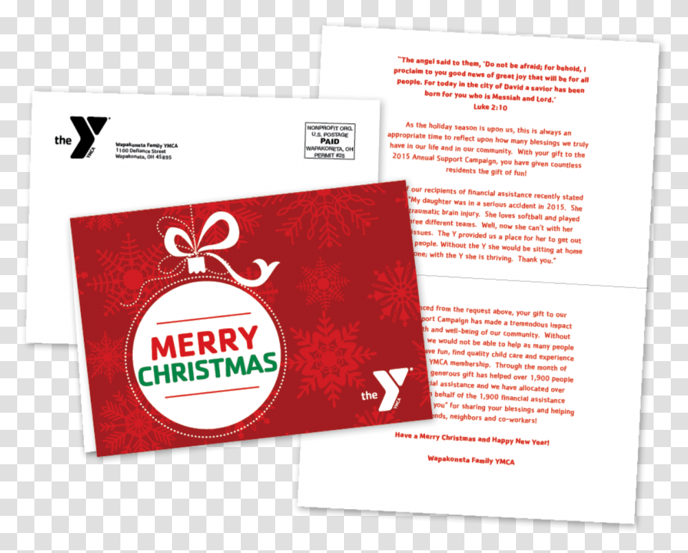 Christmas Card Ymca Christmas Cards, Advertisement, Flyer, Poster, Paper Transparent Png