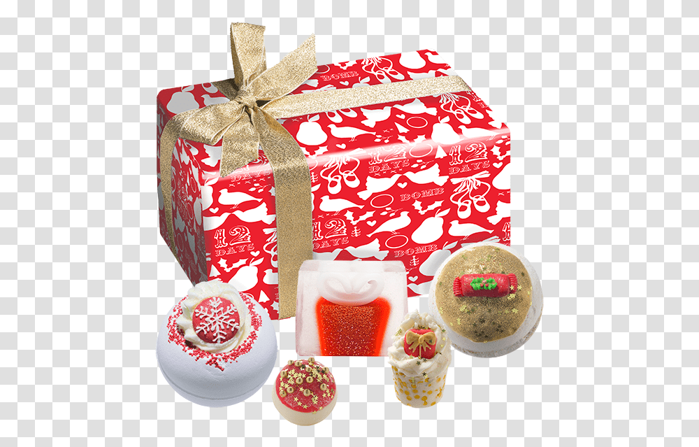 Christmas Carol Gift Pack Bomb Cosmetics, Birthday Cake, Dessert, Food, Cream Transparent Png