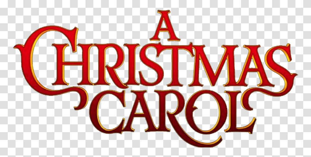 Christmas Carol Logo Stickpng Christmas Carol Jim Carrey, Alphabet, Text, Word, Symbol Transparent Png