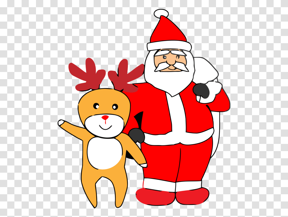 Christmas Cartoon Santa Claus Pleased Santa Claus, Elf, Clothing, Apparel, Face Transparent Png