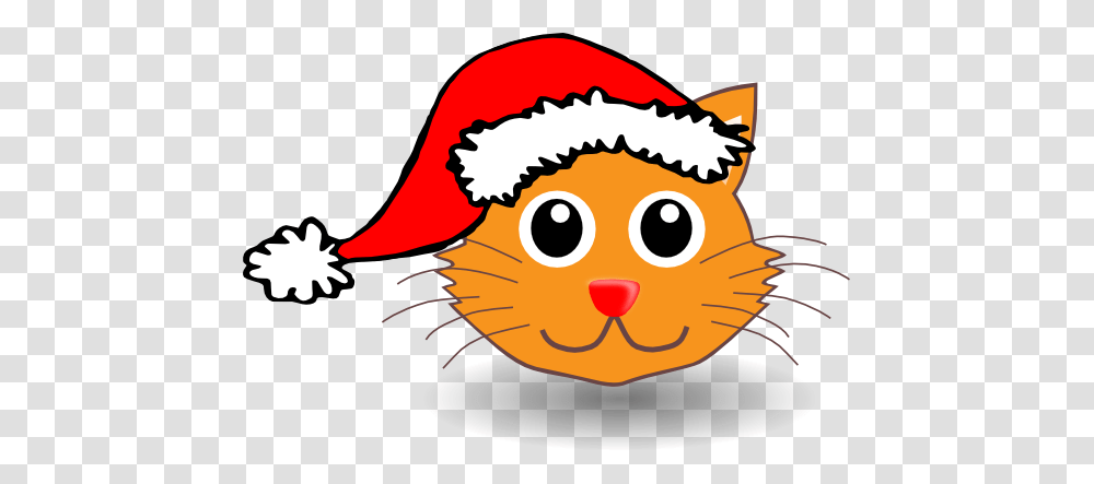 Christmas Cat Clipart Look, Label, Animal, Sticker Transparent Png