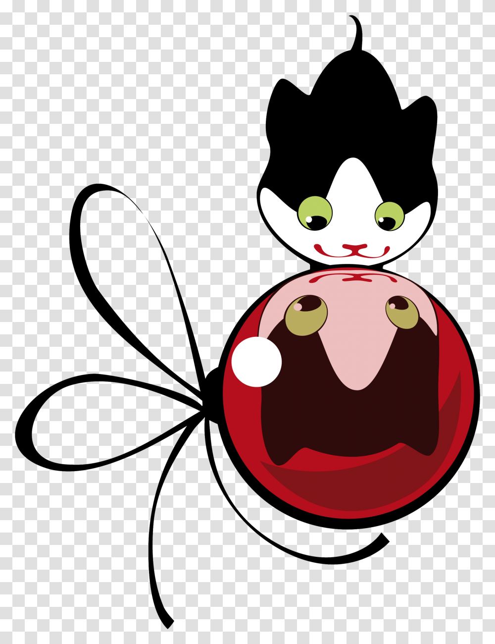 Christmas Cat Images Free Clip Art The Graphics Fairy New Year, Giant Panda, Animal, Insect Transparent Png