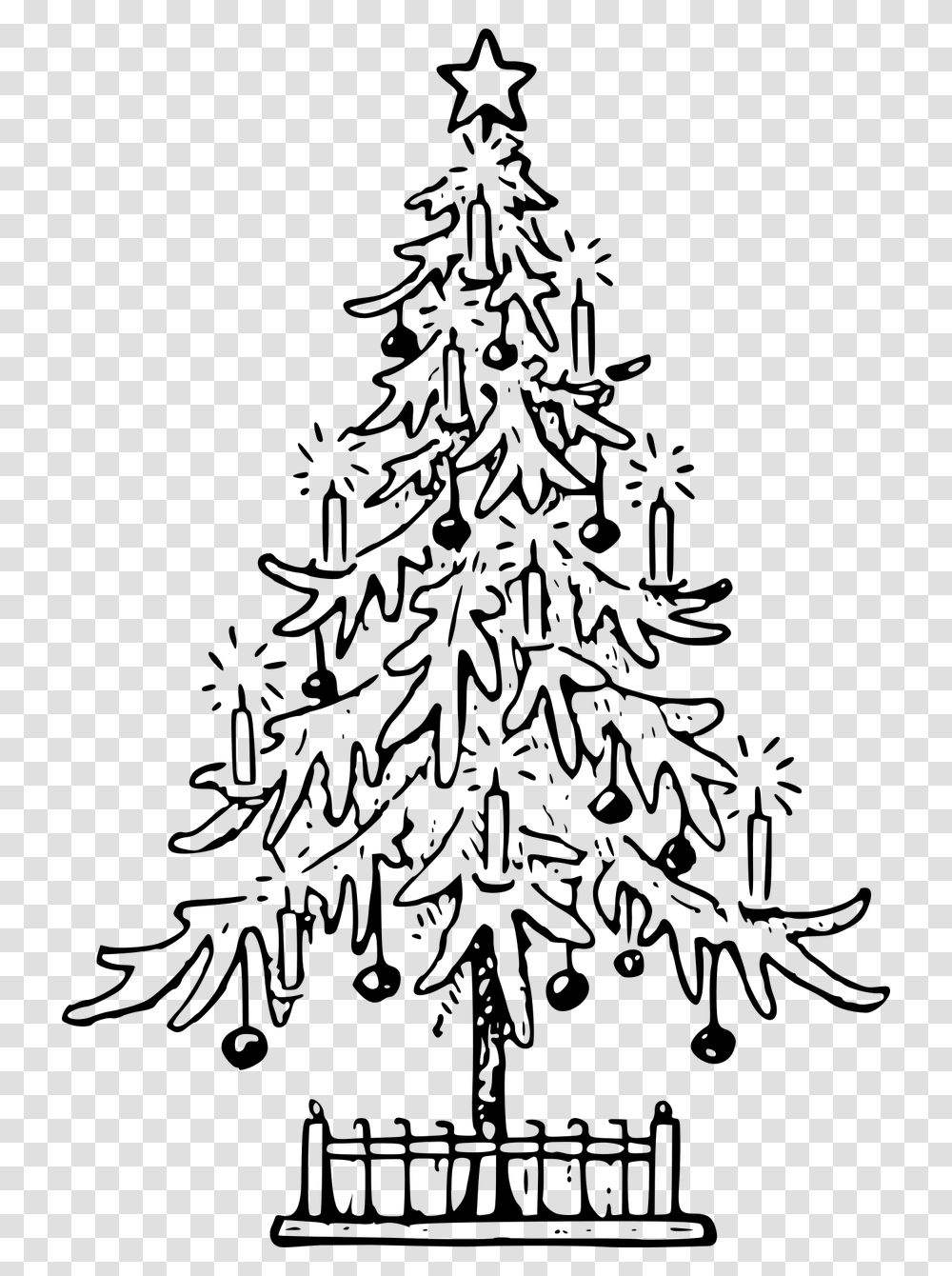 Christmas Christmas Tree Confer Christmas Tree Drawing, Gray, World Of Warcraft, Halo Transparent Png