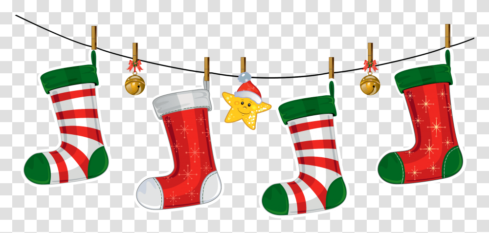 Christmas Christmassocks Sticker By Christmas Decorations Clipart, Stocking, Christmas Stocking, Gift Transparent Png