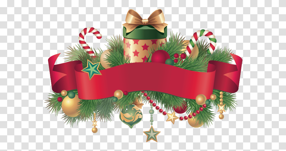Christmas Clip Art Christmas Ribbon Banner Design, Tree, Plant, Apparel Transparent Png