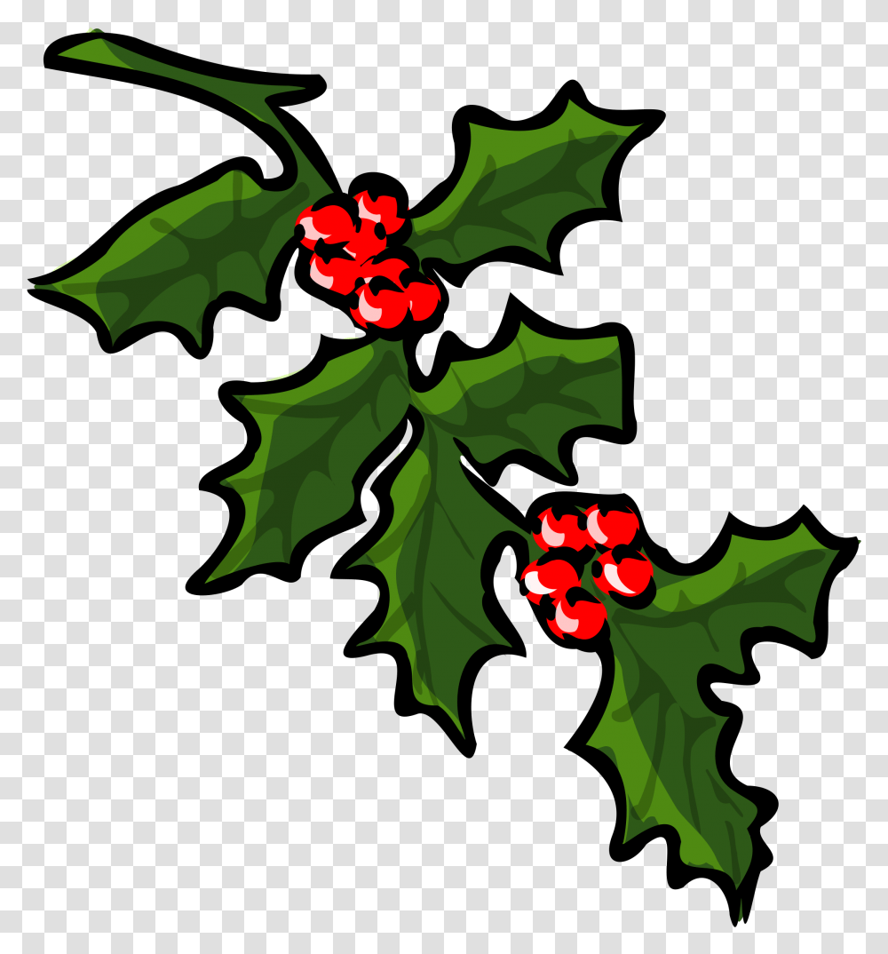 Christmas Clip Art Holly Sprigs Clip Art, Leaf, Plant, Flower, Blossom Transparent Png