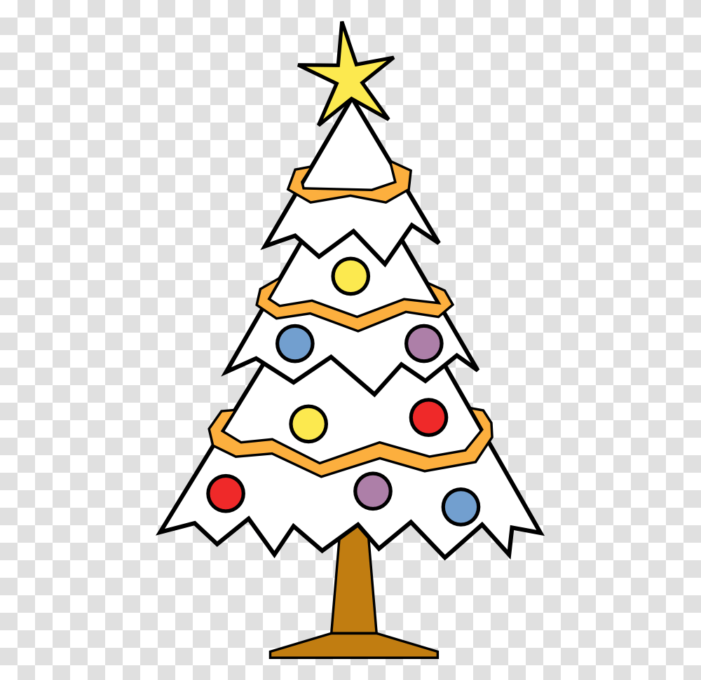 Christmas Clipart Black And White, Tree, Plant, Ornament, Christmas Tree Transparent Png