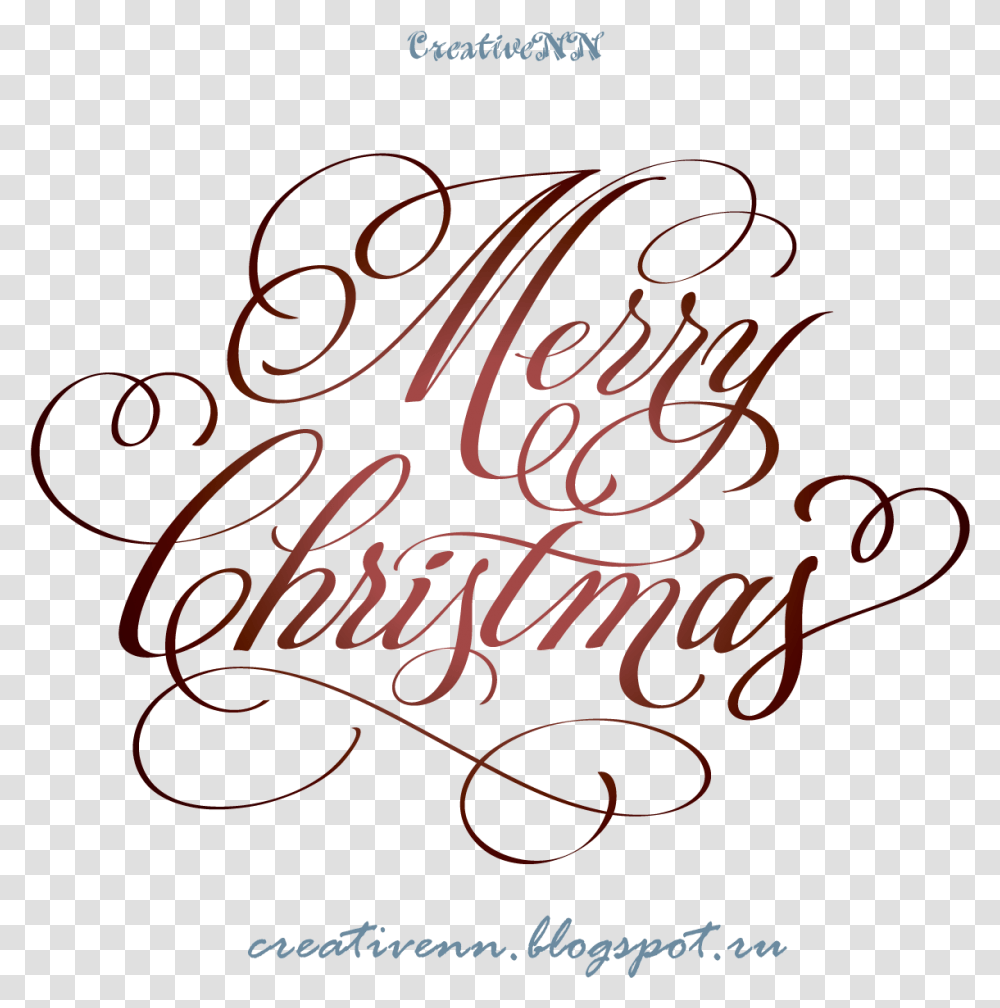 Christmas Clipart Words Merry Christmas And Happy New Year, Calligraphy, Handwriting, Letter Transparent Png