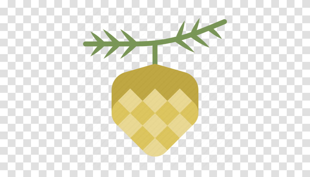 Christmas Conifer Cone Ornament Pinecone Xmas Icon, Label, Plant, Rug Transparent Png