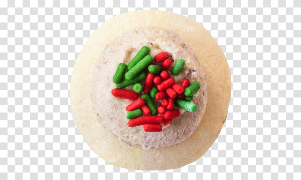 Christmas Cookies Amp Milk Cupcake Small Top View Image Cookie, Sweets, Food, Egg, Birthday Cake Transparent Png