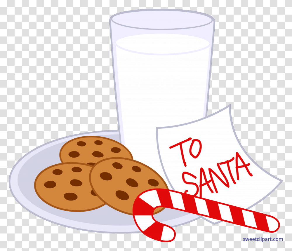 Christmas Cookies Milk Clip Art, Beverage, Drink, Dairy Transparent Png