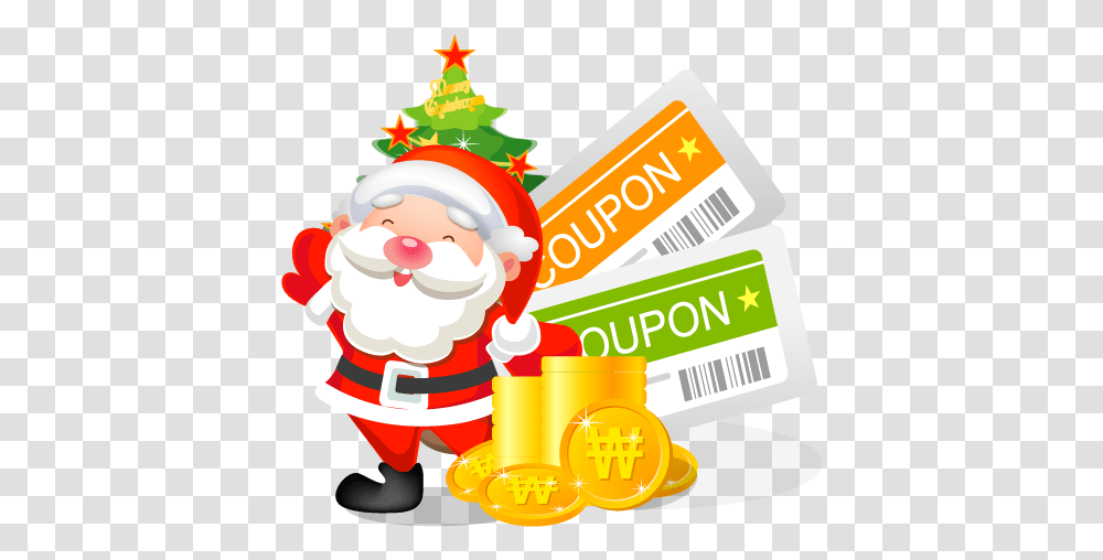 Christmas Coupons Icon Santa Iconset Mid Nights, Text, Super Mario, Performer, Graphics Transparent Png