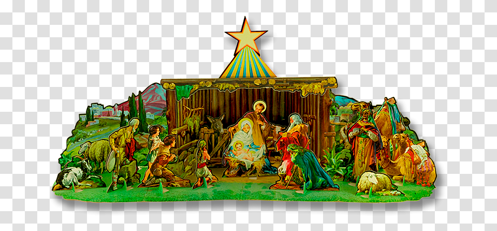 Christmas Crib 2 Image Cut Out Christmas Nativity, Circus, Leisure Activities, Painting, Art Transparent Png
