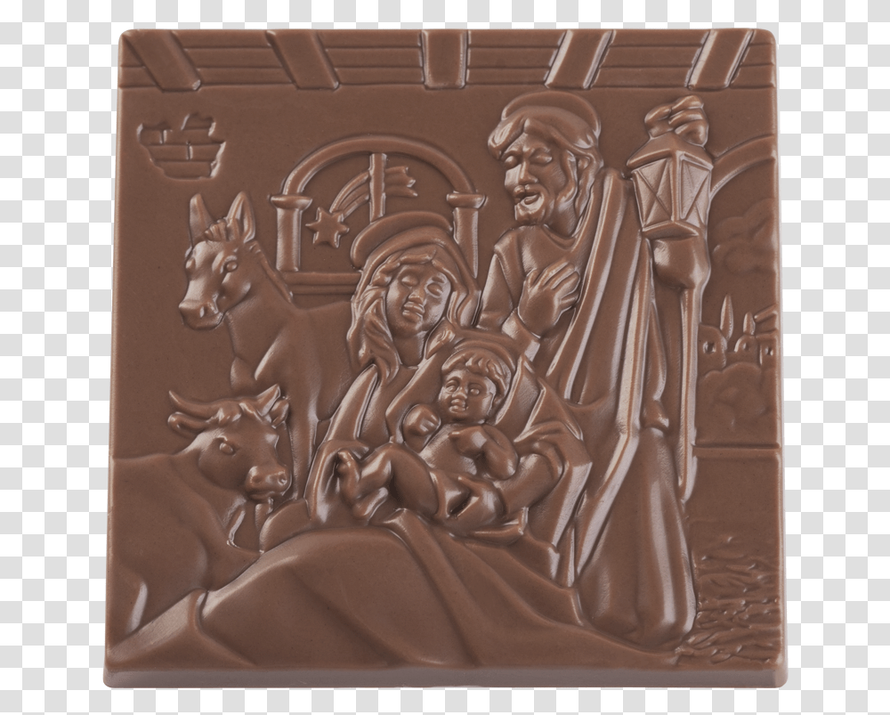 Christmas Crib Tablet Square Carving, Sculpture, Figurine, Person Transparent Png