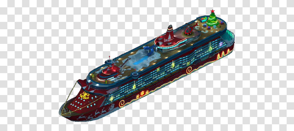 Christmas Cruise Ship Cruise Ship Night, Spaceship, Aircraft, Vehicle, Transportation Transparent Png