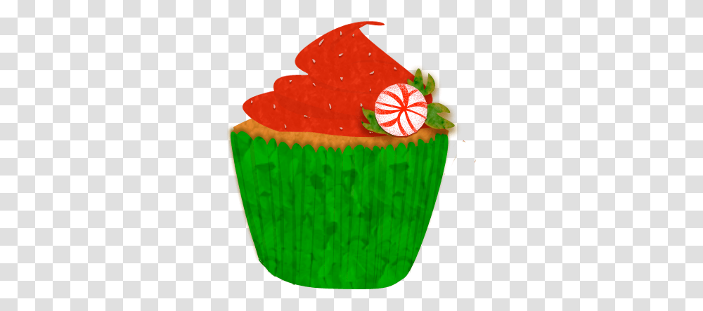Christmas Cupcake Clip Art, Plant, Food, Fruit, Birthday Cake Transparent Png