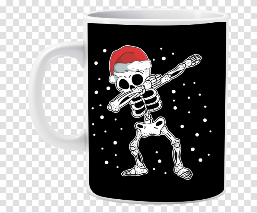 Christmas Dabbing Skeleton, Coffee Cup, Person, Human, Espresso Transparent Png