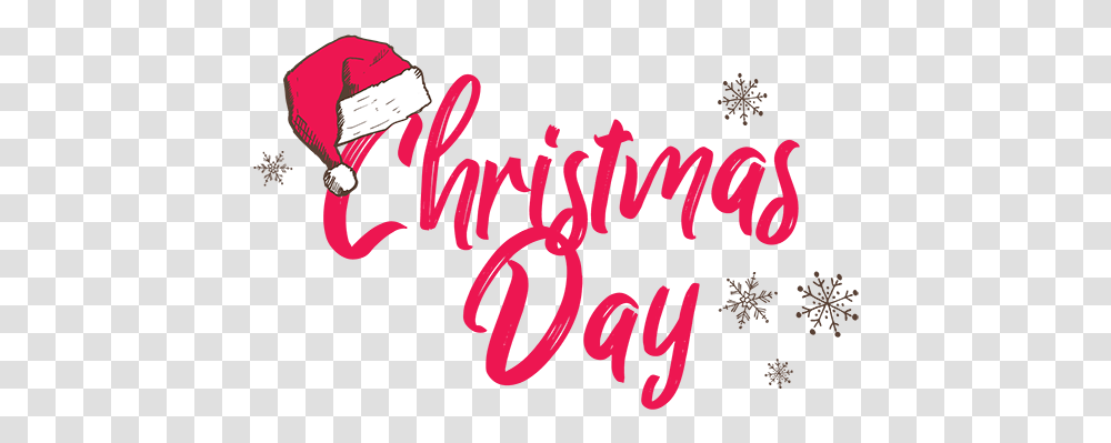 Christmas Day Calligraphy, Handwriting, Label, Plant Transparent Png