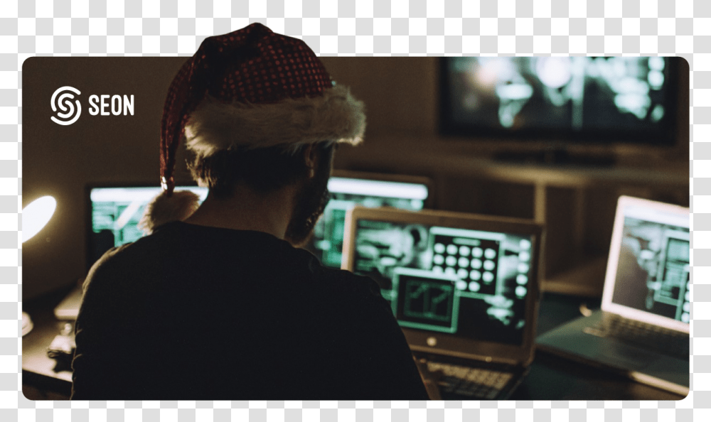 Christmas Day, Person, Hat, Monitor Transparent Png