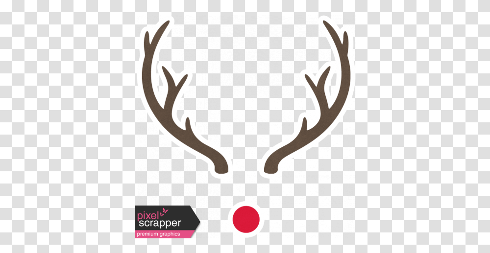 Christmas Daysticker Rudolph Graphic By Sharon Dewi Stolp Dot, Antler, Poster, Advertisement Transparent Png