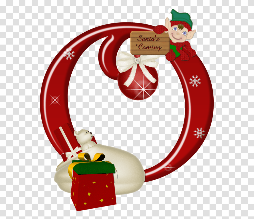 Christmas Decorated Alphabet Letter S, Horseshoe, Life Buoy, Toy Transparent Png