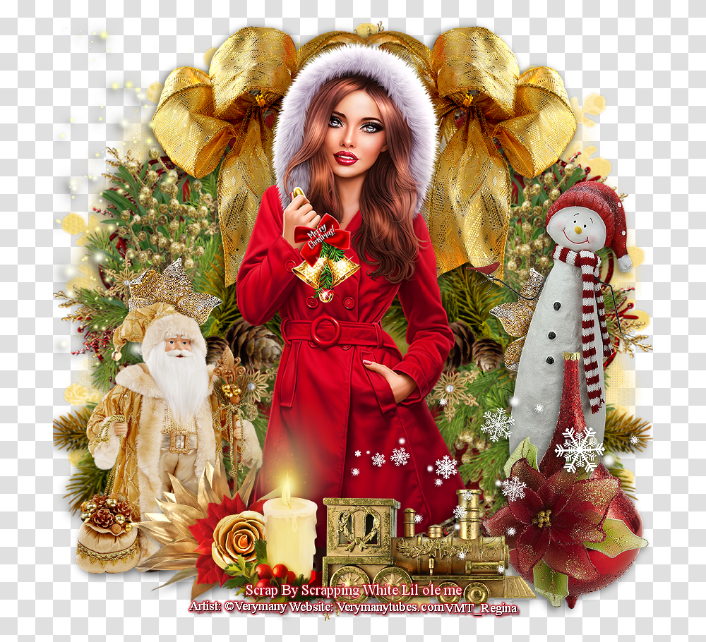 Christmas Decoration, Collage, Poster, Advertisement, Person Transparent Png