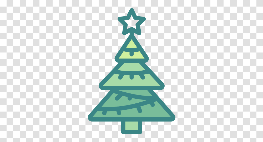 Christmas Decoration Forest Pine Tree Xmas Free Icon Of Christmas Tree Icon, Plant, Triangle, Symbol, Ornament Transparent Png